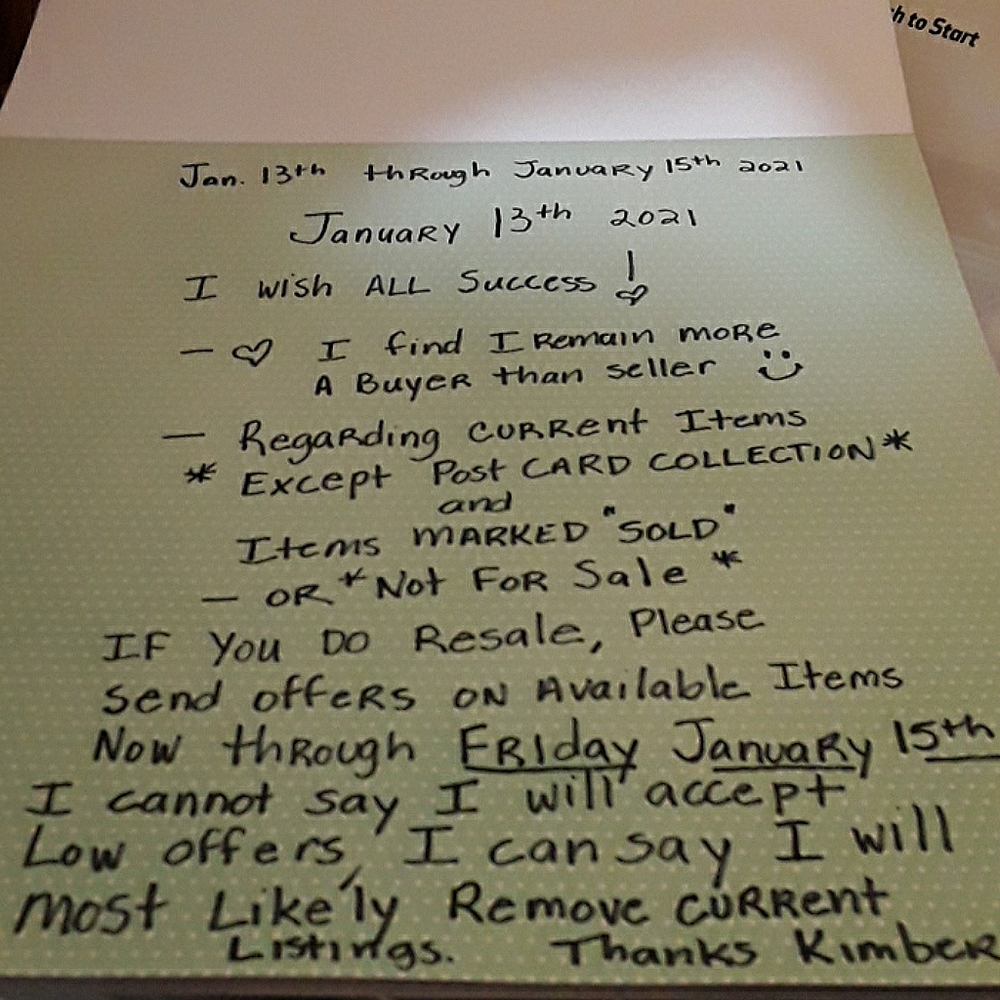 Closet Items unless marked sold/NFS